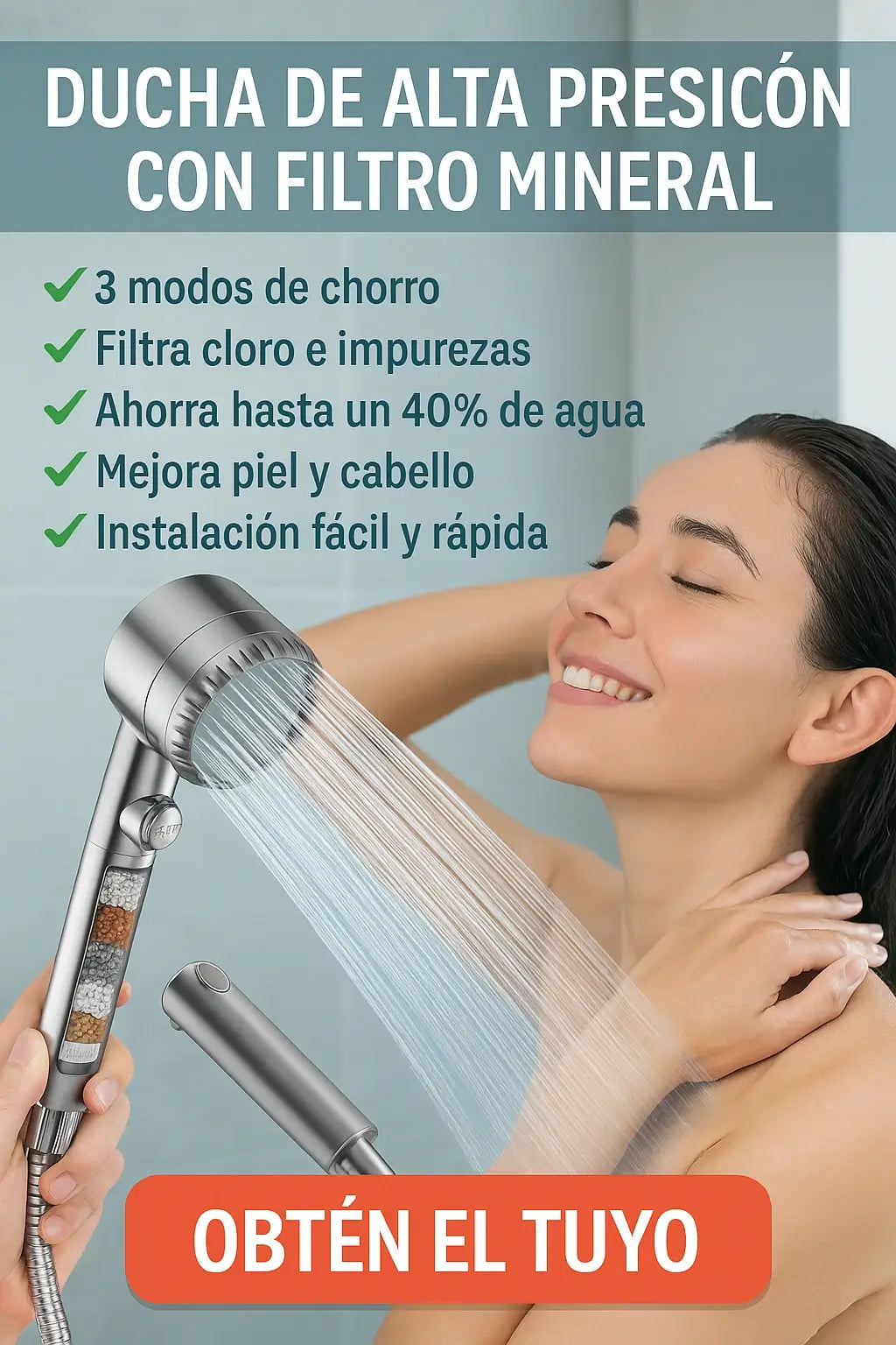 CABEZAL DE DUCHA 3 MODOS