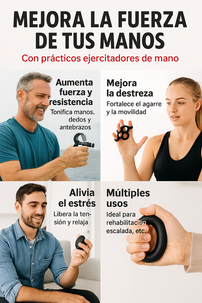 KIT DE AGARRE FORTALECIMIENTE MANO-BRAZO-ANTEBRAZO