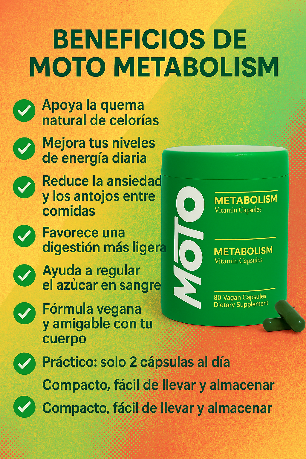 Activa tu Metabolismo, Transforma tu Energía y Quema Grasa - prueba MOTO Metabolism