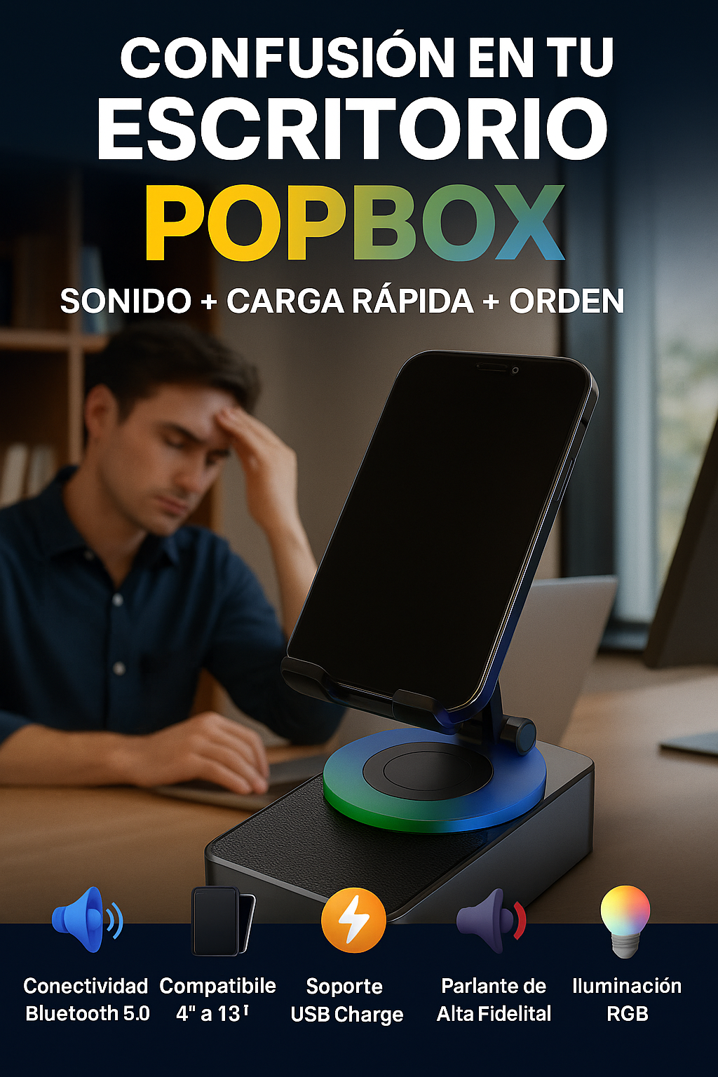 Soporte For Teléfono Móvil Con Audio De