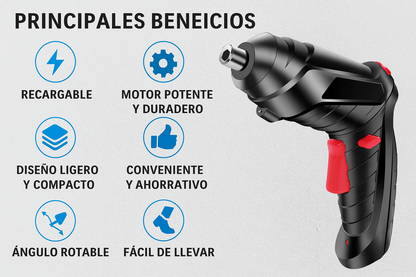Kit Destornillador Inalámbrico Eléctrico