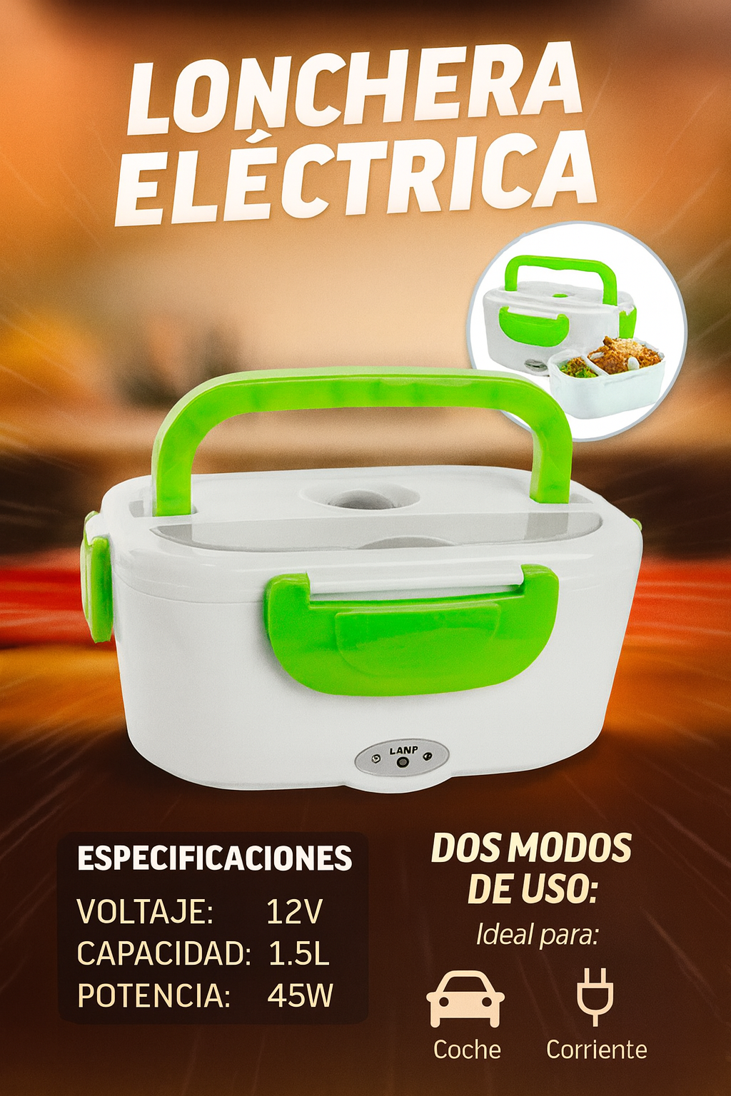 Lonchera Electrica Porta Comidas HD4819